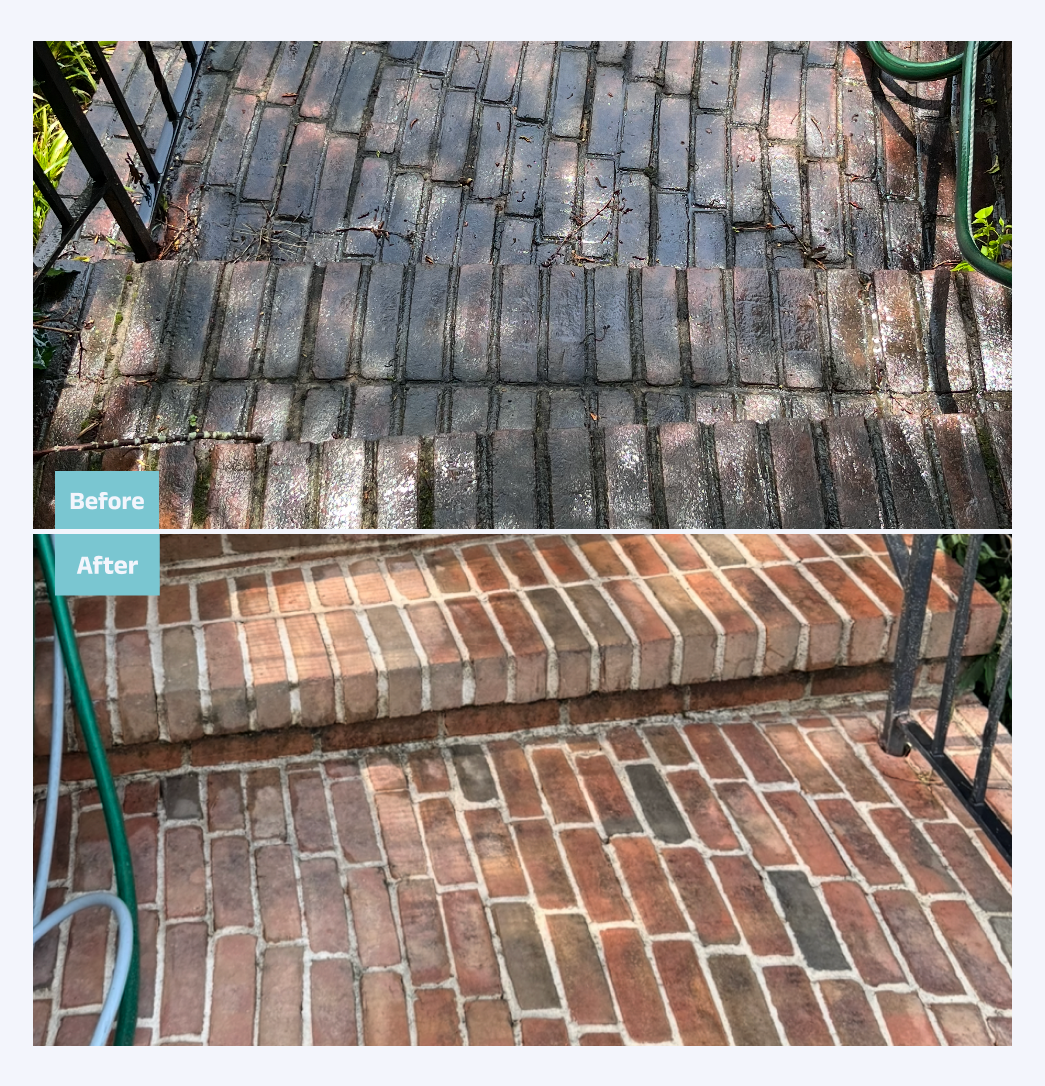 Elite Soft Wash before and after results
