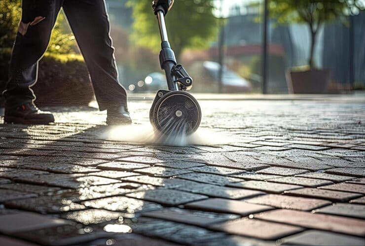 Pressure Washing Driveway